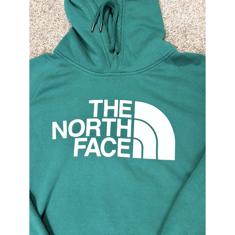 The North Face Womens XXL Hoodie Pullover Green Logo NF0A4M4M Sweatshirt
